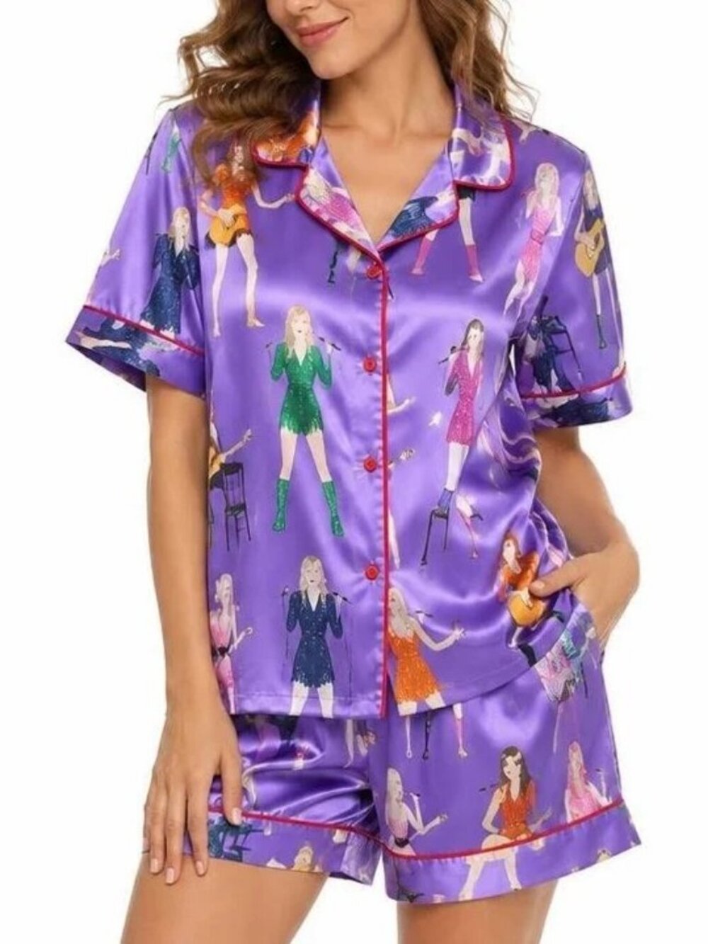 SheShow Taylor Swift Eras Tour Lavendar Pajamas ** Size Large